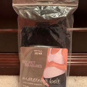 Maternity Belt Adjustable Black Size 3X 4X (20-26) NEW!